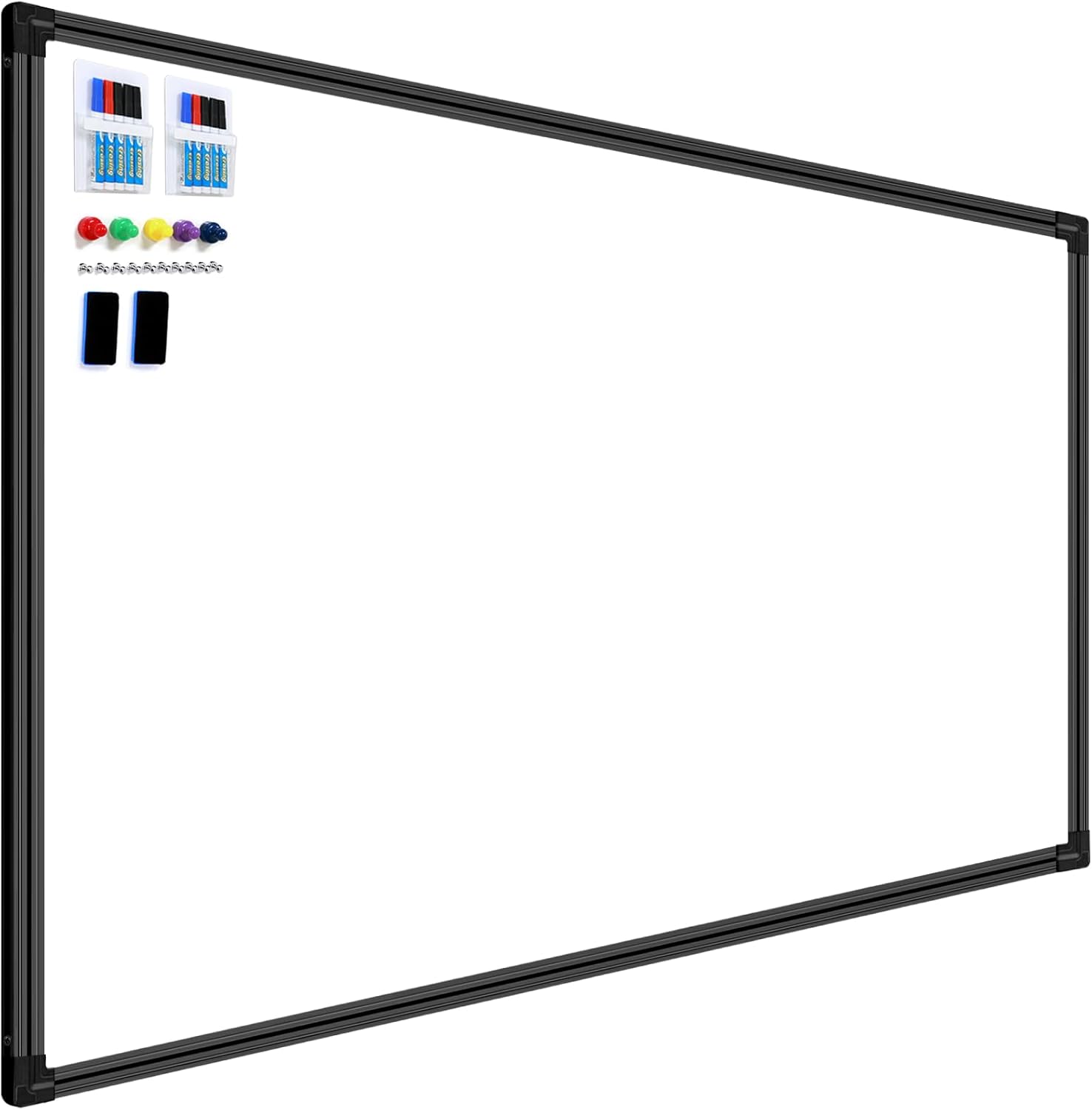4'x8' WhiteBoard Magnetic Dry Erase White Board for Wall - Belgian Enamel Large WhiteBoard for Business, Education & Government - Durable Aluminum Frame Wall Mounted Whiteboards for Professionals